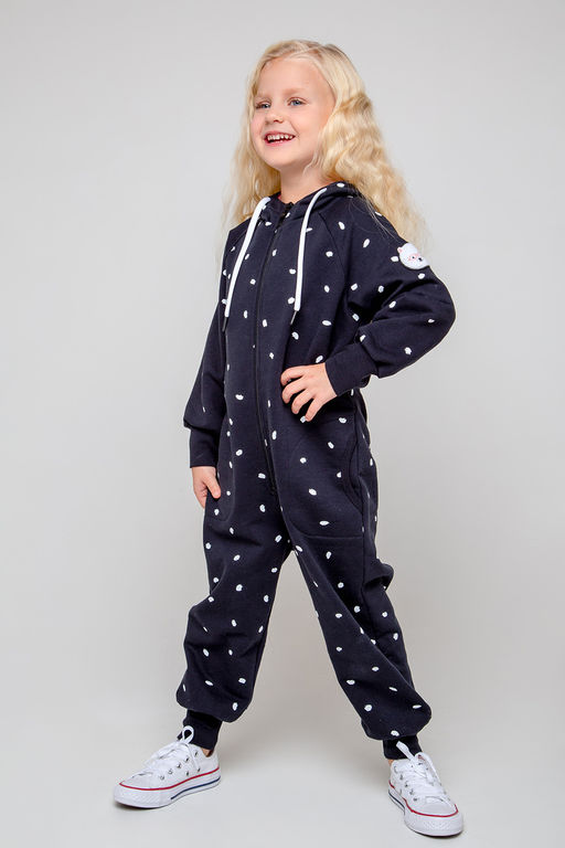 CROCKID, Комбинезон. Цвет: черный, маленькие мазки к343