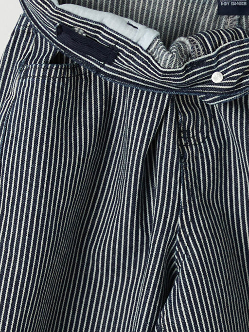Regular Fit ?izgili Erkek ?ocuk Jean ?ortolon