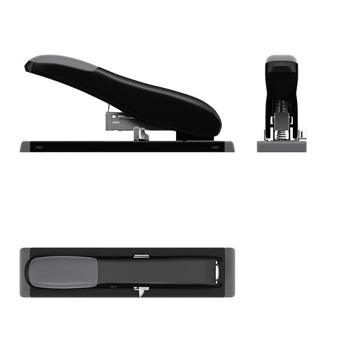 АКЦИЯ Цена за 1 шт. Степлер мощный №23 ErichKrause Elegance Classic до 100 листов, черный (в коробке по 1 шт.)