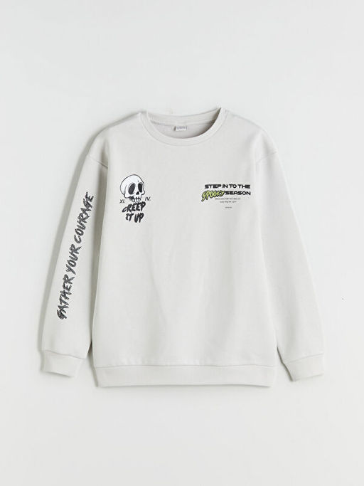 Bisiklet Yaka Erkek ?ocuk Sweatshirt