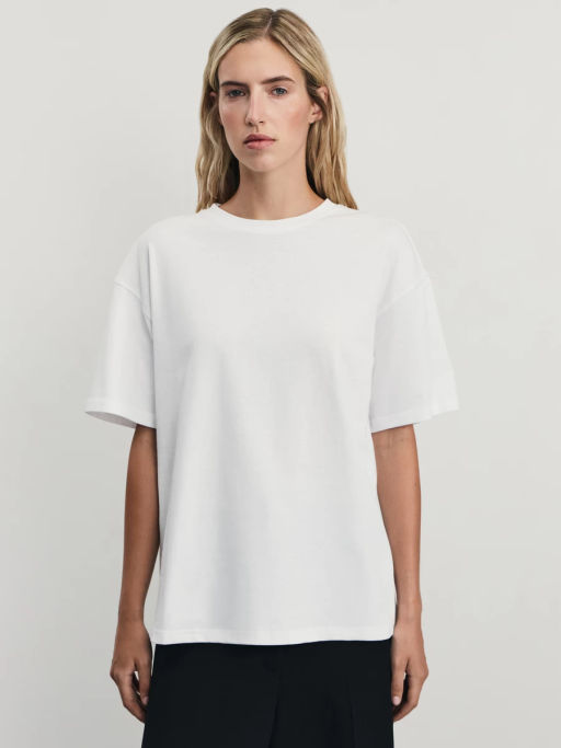 Базовая футболка свободного кроя / Zarina фото 3