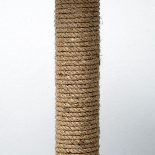 Когтеточка Полка с подставкой, 30 х 30 х 40 см, джут, серая с лапками - Пижон фото 8