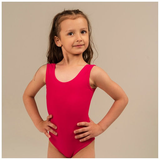 Купальник гимнастический Grace Dance, на широких бретелях, р. 38, цвет малина фото 5