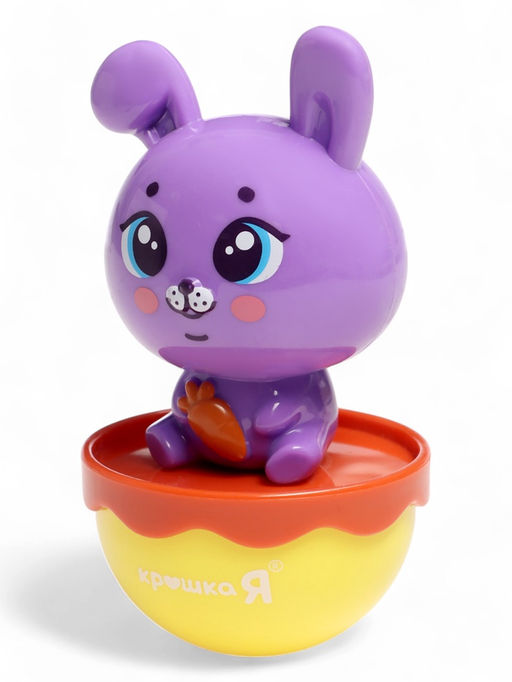 Неваляшка детская «Зайчик», фиолетовый