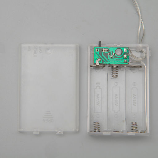 Гирлянда Нить 4 м, IP20, прозрачная нить, 40 LED, 2 режима, батарейки AAх3 (нет в комплекте), свечение аквамарин - Luazon lighting фото 4