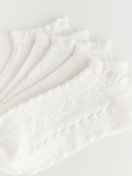 Kendinden Desenli K?z ?ocuk Patik ?orap 5li - Waikiki фото 3