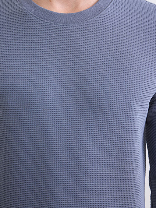 Bisiklet Yaka Erkek Sweatshirt