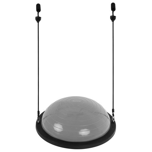 Полусфера BOSU гимнастическая ONLYTOP, с насосом, 58×25 см, серая