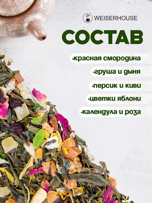 Зеленый ароматизированный чай " Сочная Груша "
