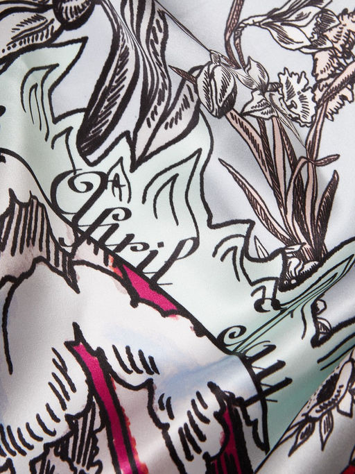 Платок жен. шелк 90х90 E03-8492-07