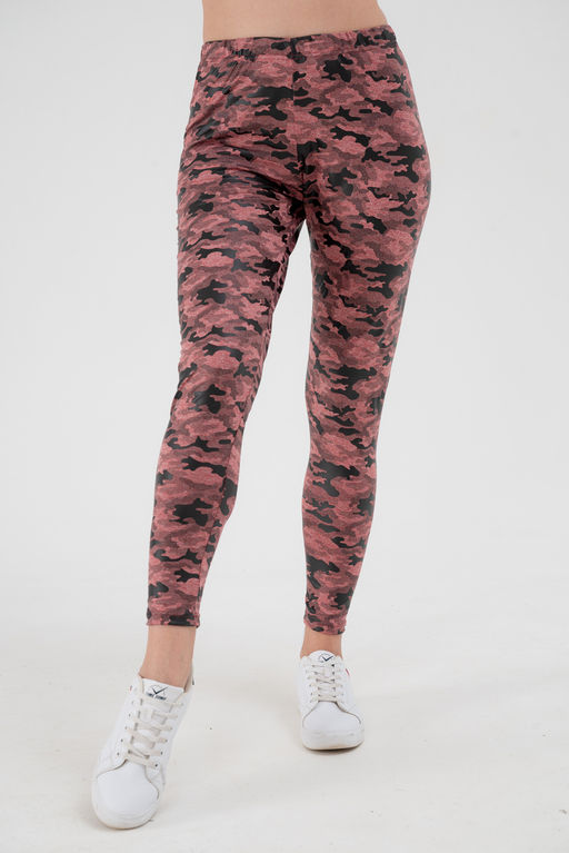 Легинсы женские из вискозы Fitness коралловый макси