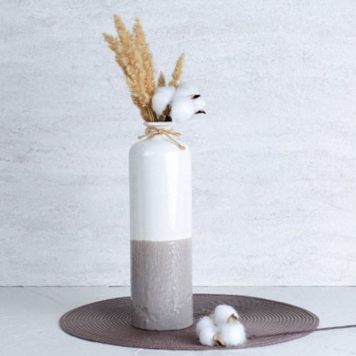 Ваза 29 см / FLM-62 /уп 30/ (Серый) - Галеонтрейд фото 3