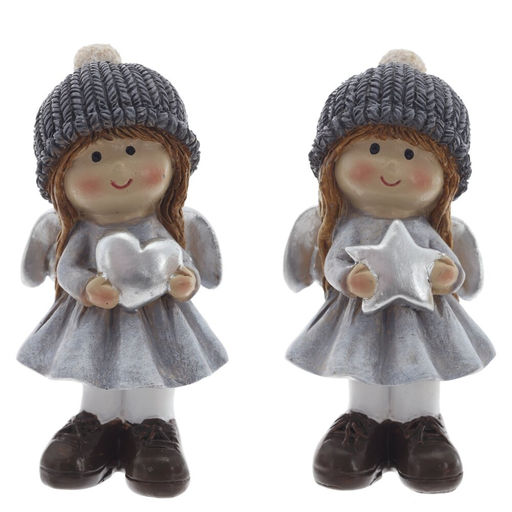 Фигурка декоративная "Ангел", L4,5 W4,5 H9,5 см, 2в.