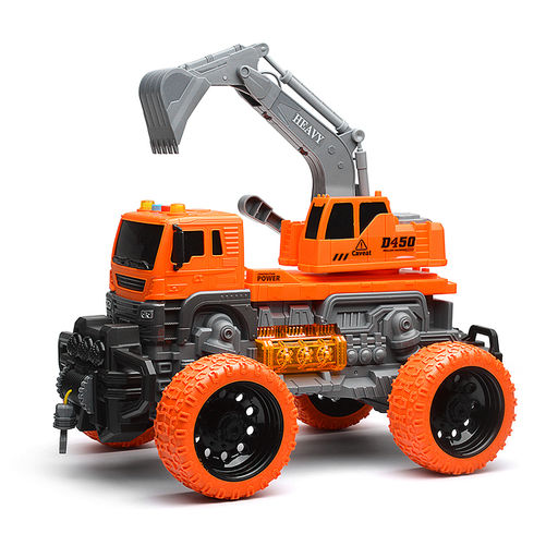 Машина "ТехноЛидер" 1:16 (свет, звук) в коробке (цвет оранжевый)