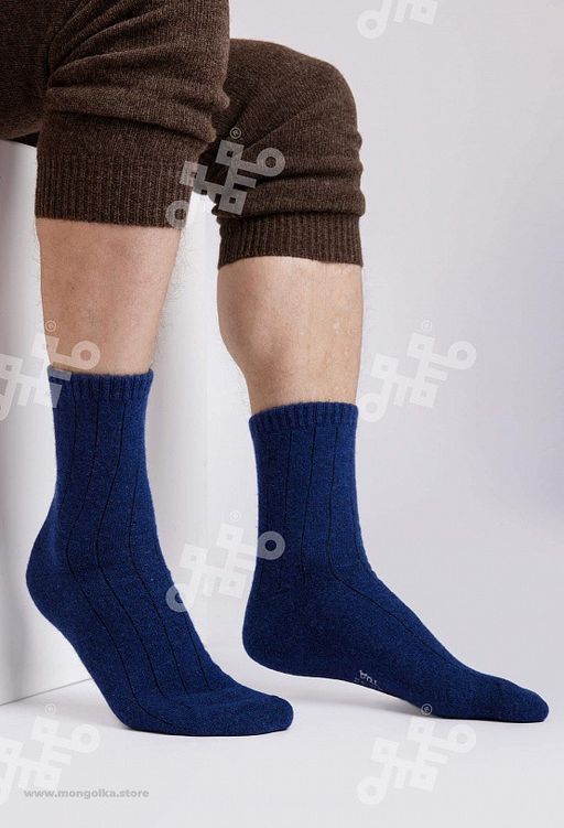 Носки из монгольской шерсти облегченные (арт. 01158) - Mongolka фото 4