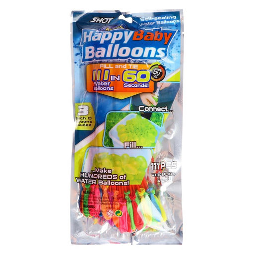 Водные бомбы Шар, 3 насадки, 37 шаров, цвета МИКС - Simaland фото 4