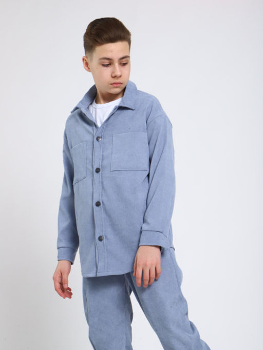 Костюм "Вельвет" голубой