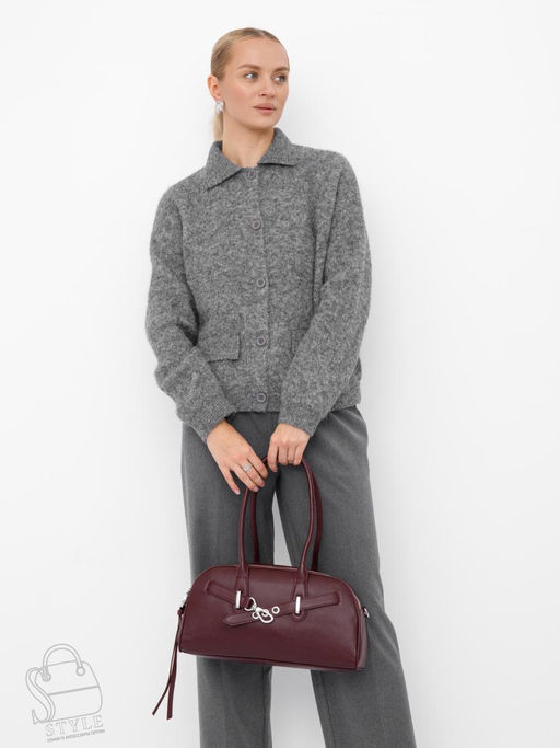 Сумка женская кожаная 9198SP wine red Velina Fabbaino-Safenta в Новосибирске