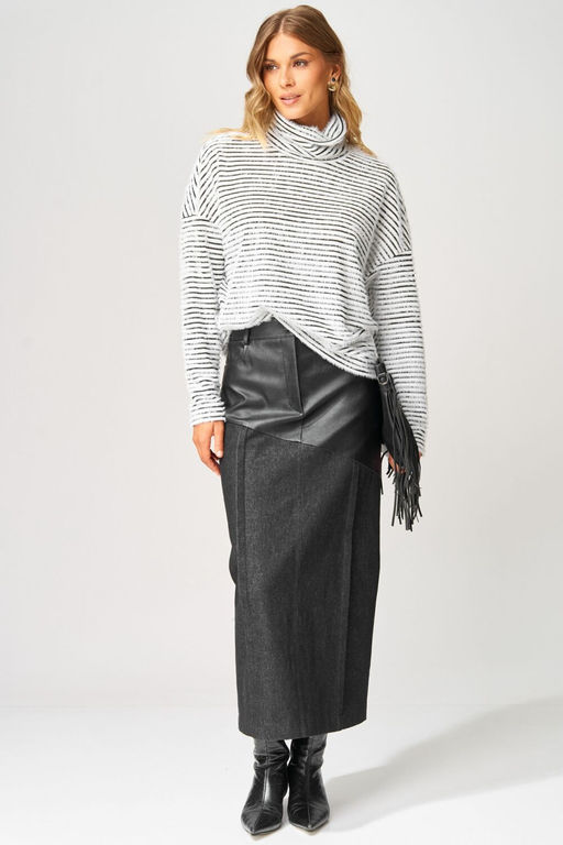 Юбка LAIKONY 273-2 черный  фото 5