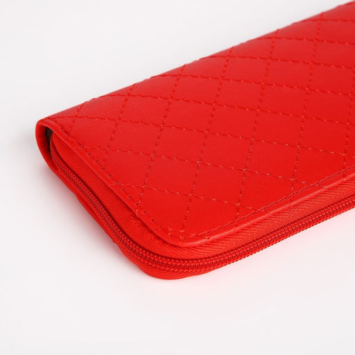 Кошелёк на молнии, цвет красный - Simaland фото 3