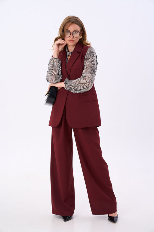 Костюм NIKVA н993-2 бургунди фото 6