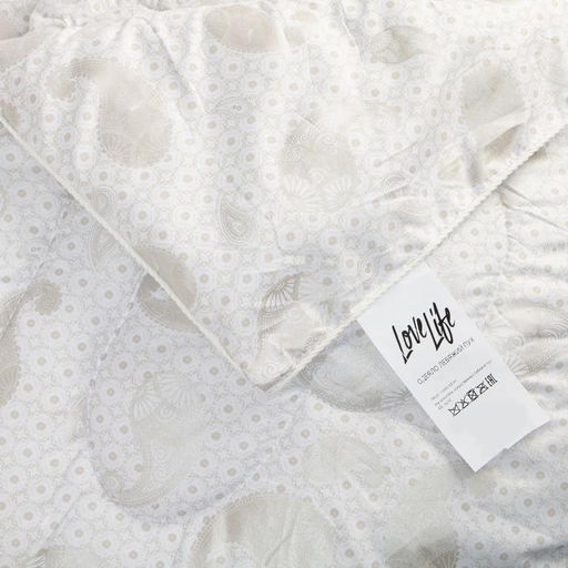 Одеяло LoveLife 220×200 см, лебяжий пух, глосс-сатин, 450 г/м²