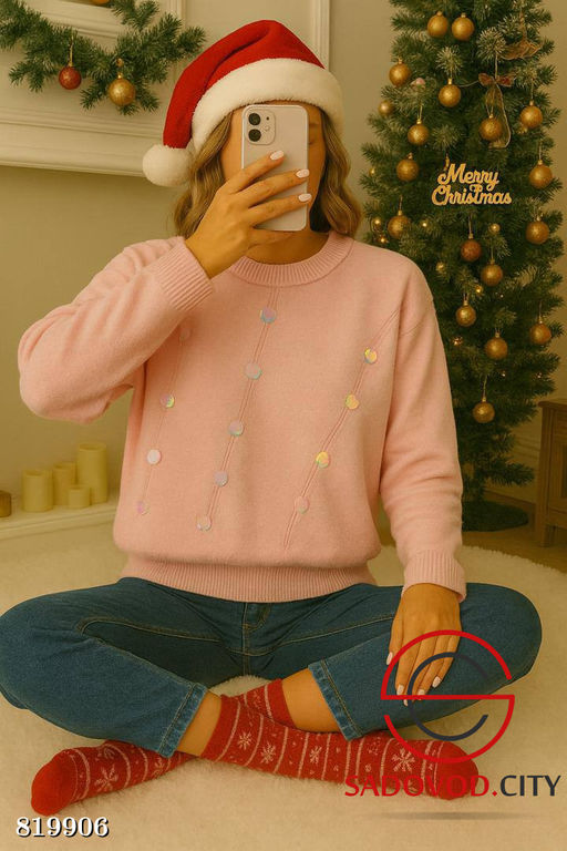 Новогодняя кофта женская