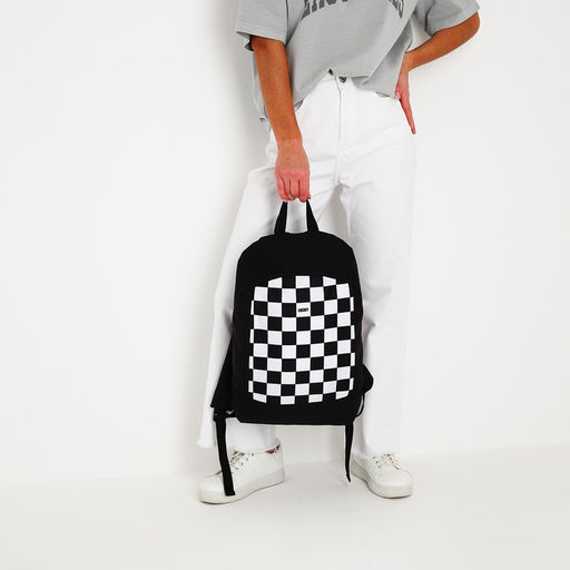 Рюкзак текстильный Lucky, 46х30х10 см, вертик карман, цвет чёрный - Nazamok фото 8