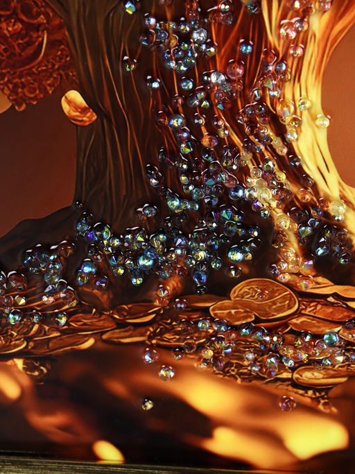 Картина 50х50 Денежное дерево / CX-0288 /уп 24/стразы - Галеонтрейд фото 3