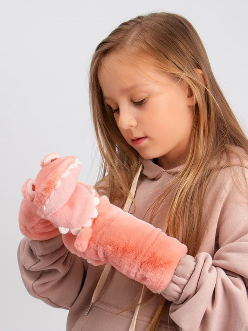 Варежки детские меховые Kim Lin  фото 2