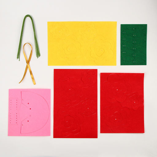 Цветы своими руками из фетра Букет роз, набор для творчества