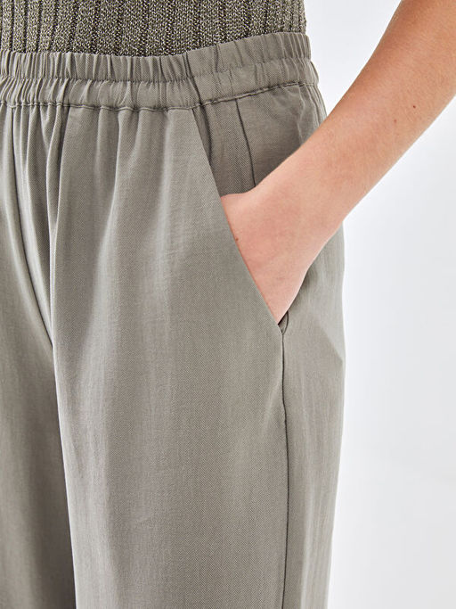 Beli Lastikli Loose Fit Kad?n Pantolon