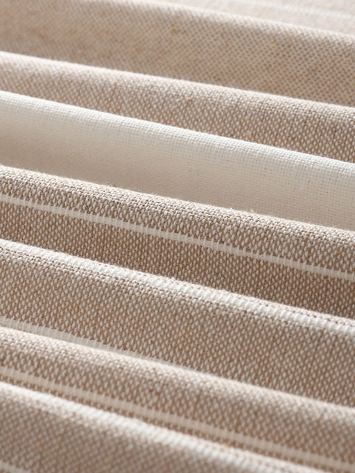 Плед «Этель» Beige stripe, 150×220 см, хлопок 100%, бежевый