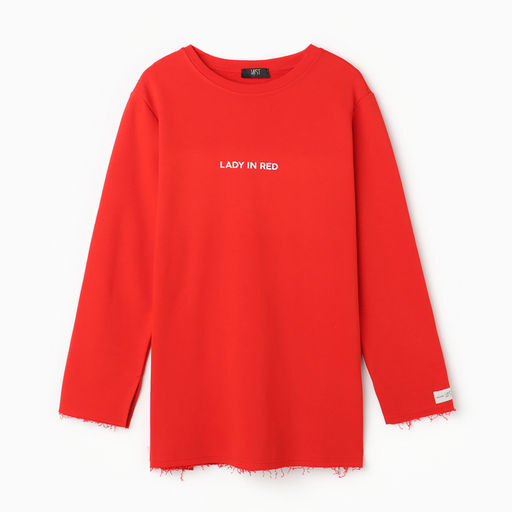 Свитшот женский MIST Cozy style, красный, размер 54