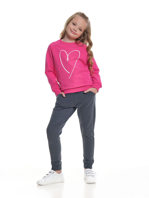 Костюм для девочки UD 7745 малина/графит - Mini maxi фото 4