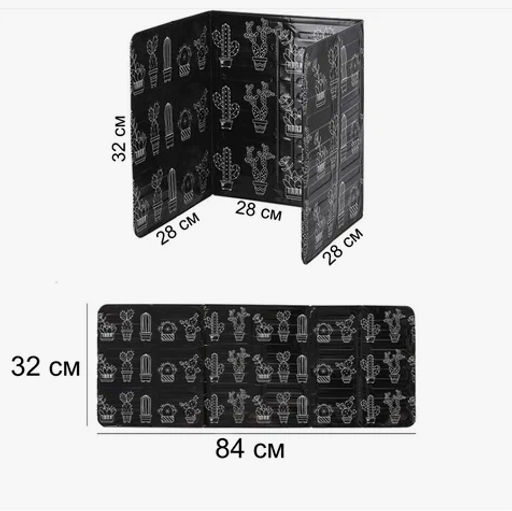 Защитный экран для плиты для защиты от брызг жира 33 х 85 см, черный