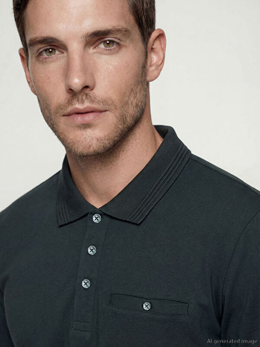 Polo Yaka Uzun Kollu Erkek Ti??rt