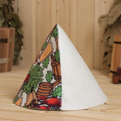 Шапка для бани Банная живопись принт - Добропаровъ фото 2