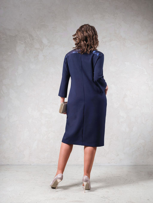Платье Avanti 1618 серый/черный - Mira fashion фото 111