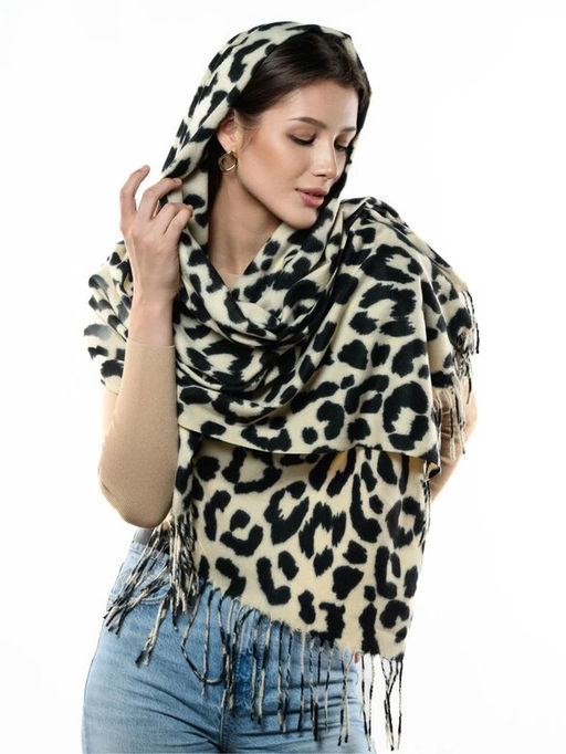 Яркий палантин с анималистичным принтом - Pretty mania фото 8