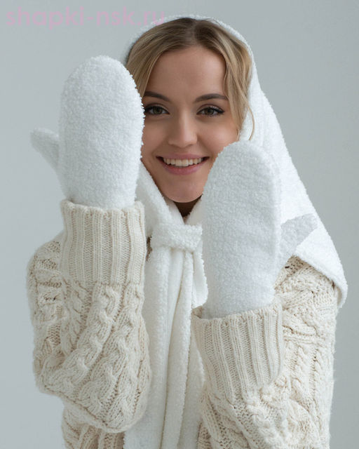 164.00/00-26 Варежки женские флис (7-8)