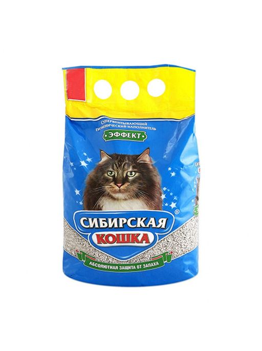 Наполнитель Сибир.Кошка 5л ЭФФЕКТ впитывающий, упаковка (4шт)