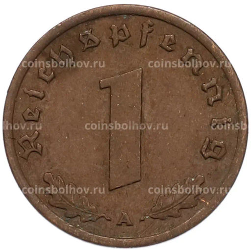 Монета 1 рейхспфенниг 1939 года A Германия