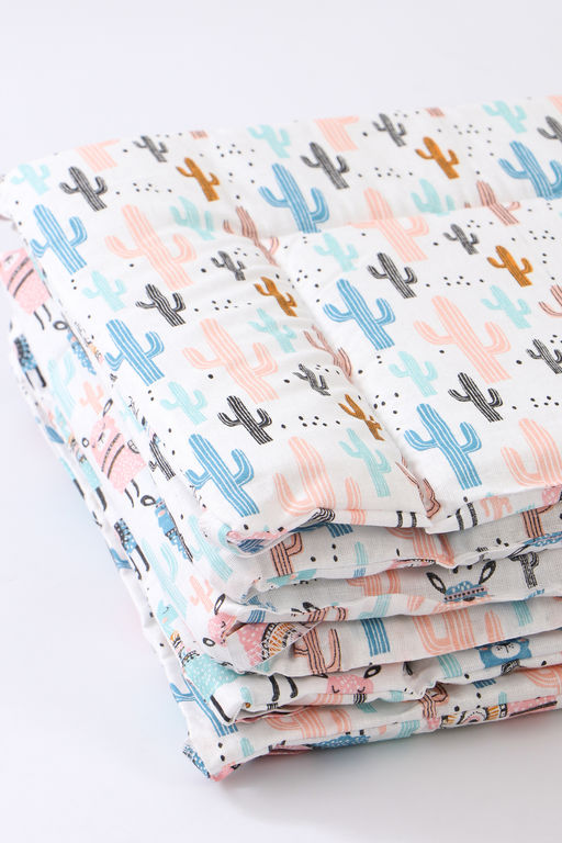 Бортик в кроватку четырехсторонний арт БРК35/ламы