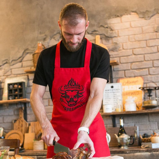 Фартук мужской Этель Укротитель говядины, 7775см, 100 % хлопок  фото 7