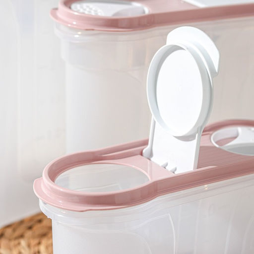 Набор банок для хранения «Стайл», 3 шт: 1,3 л; 2,2 л; 4 л, пластик, крышки МИКС