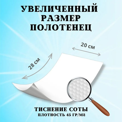 Полотенце (рулон) гофра House Lux №70 28*20 см, спанлейс, 45г/м2 , арт. 82553 - Spin&Clean фото 3