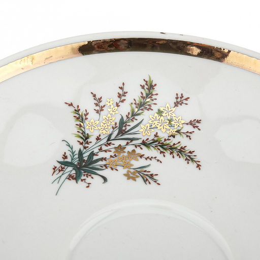 Чашка чайная фарфоровая Нина 220мл, д9,5см, h5см, форма Тюльпан, с блюдцем д15см, тонкостенный фарфор (Россия) - Домашняя мода фото 9