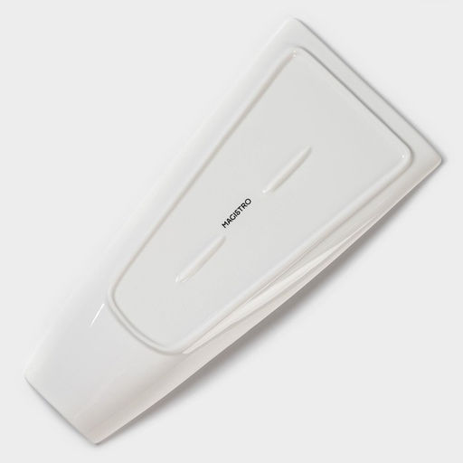 Блюдо Magistro «Бланш», 30×14×4.5 см, фарфор, белое