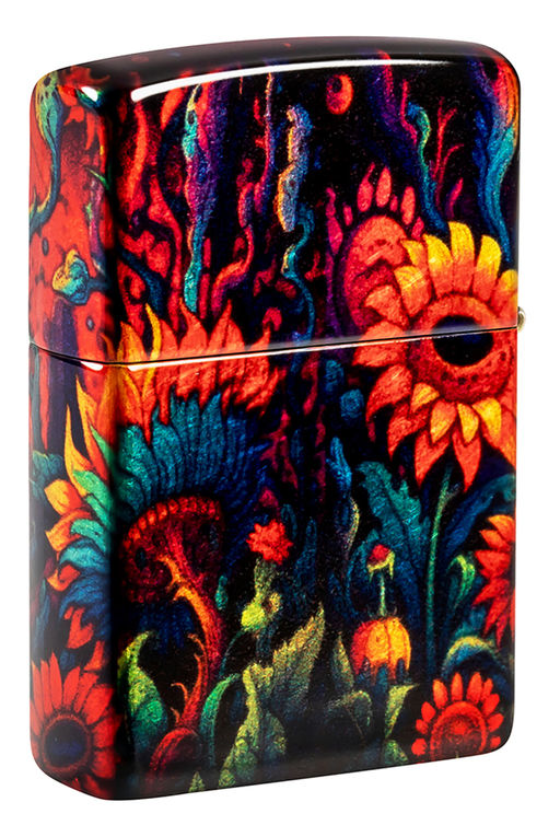 Зажигалка ZIPPO Зловещий подсолнух | Spooky Sunflower 46267